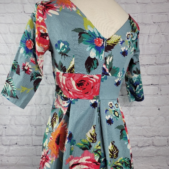 Mint Limit | Floral RetroDress - Picture 14 of 16